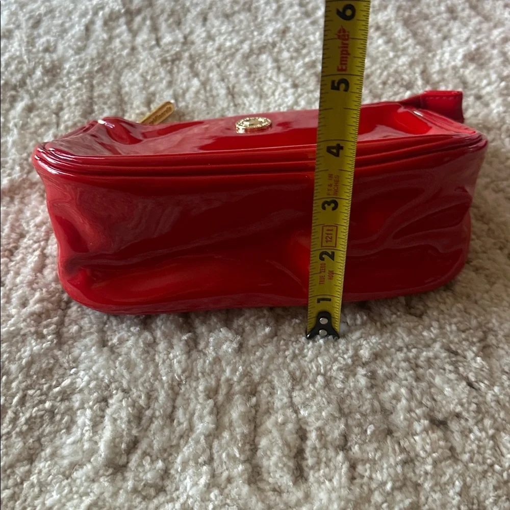 Red Patent Leather make up bag set